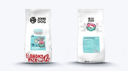 John Dog GOOD FORM PUPPY Wieprzowina z Wołowiną 12kg Sucha Karma Dla Szczeniąt