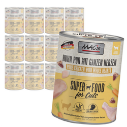 MAC's 12x800g Bezzbożowa Mokra Karma Dla Kota Kurczak Serca Drobiowe 