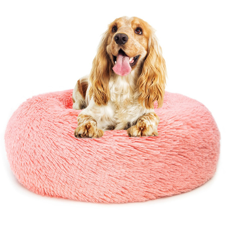 Pluszowe Legowisko Dla Psa I Kota M 60cm W Kolorze Bladoróżowym