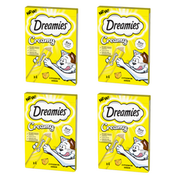 Dreamies Creamy 16x10g Kremowy Przysmak Dla Kotów Z Serem