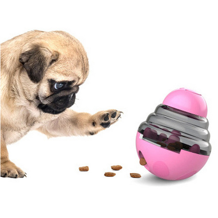 Zabawka Dla Psa Z Dozownikiem Karmy Interaktywna Różowa 10x12cm