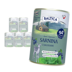 Baltica Sarnina z Jeżyną 6x400g Monoproteinowa Bezzbożowa Mokra Karma Dla Psa