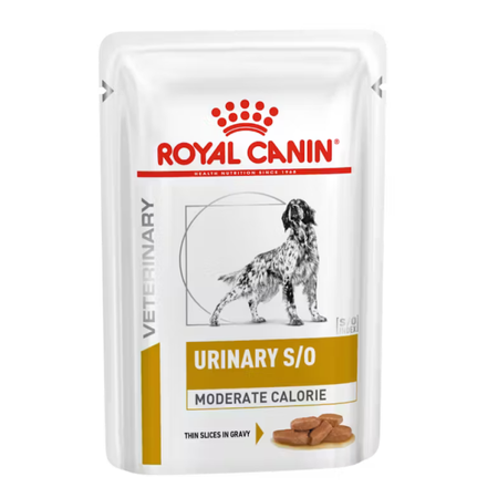 Royal Canin Veterinary Urinary S/O Moderate Calorie 12x100g Mokra Karma W Sosie Dla Psa Na Kamienie Struwitowe