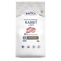 Baltica Adult Królik z Ryżem XS/S 9kg Hipoalergiczna Sucha Karma Dla Psów Miniaturowych i Małych Ras