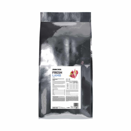 John Dog Fresh Light 12kg Sucha Karma Dla Psa Z Jagnięciną Kontrola Masy Ciała