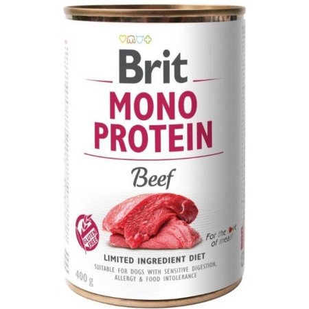 Brit Mono Protein 24x400g Mokra Karma dla Psów Wołowina