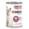 John Dog for Cats 99 Menu Mokra Karma Dla Dorosłych Kotów Z Kurczakiem 6x400g