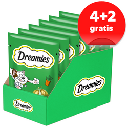 Dreamies Przysmak Dla Kota Chrupiące Paszteciki Z Nadzieniem Z Nutą Kocimiętki 6x60g
