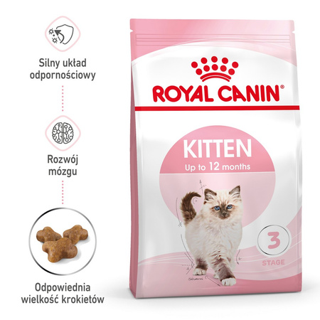 Royal Canin Fhn Kitten 10kg Karma Sucha Dla Kociąt +24x85g Mokra Karma w Sosie