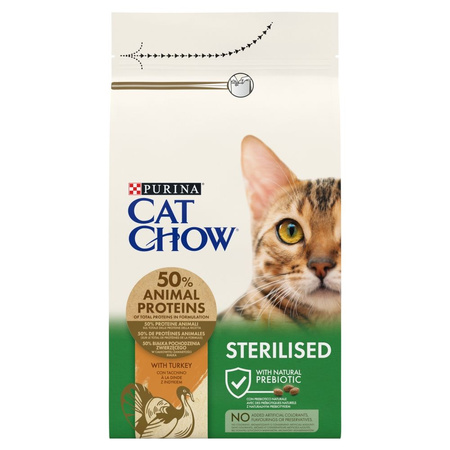 Purina Cat Chow Sterilised 1,5kg Sucha Karma Dla Kota Sterylizowanego Z Indykiem