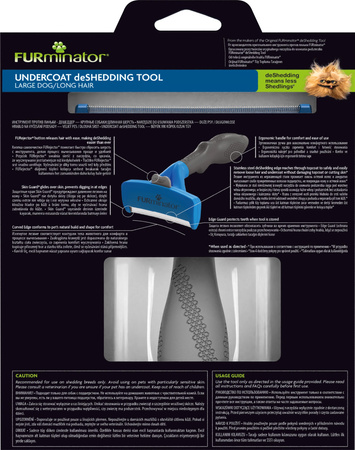 Furminator L Dla Dużych Psów Długowłosych - Szczotka do Sierści