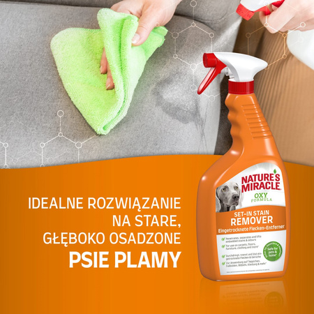 Natures Miracle Set-In Oxy Płyn Do Usuwania Starych Plam i Zapachów Psa 709ml