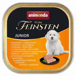 Animonda Vom Feinsten Junior 150g Mokra Karma Dla Szczeniąt Drób Serca Indycze