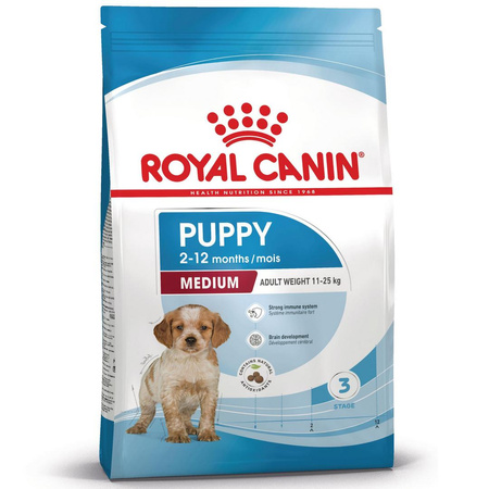 Royal Canin SHN Medium Puppy 15kg Karma Sucha Dla Szczeniąt Od 2 Do 12 Miesiąca Ras Średnich