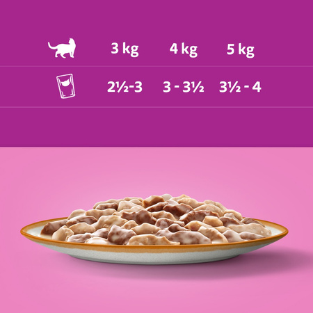 Whiskas Adult 85g Mokra Karma Dla Dorosłych Kotów Kawałki Z Jagnięciną I Indykiem W Sosie