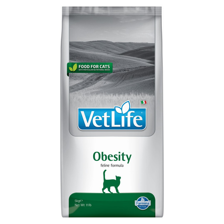 Farmina Vet Life Natural Diet Obesity Cat 5kg Sucha Karma Dla Kota Redukcja Nadmiernej Masy Ciała