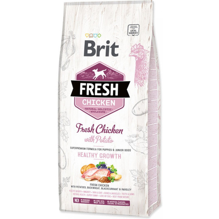 Brit Fresh Sucha Karma dla Szczeniąt Kurczak z Ziemniakami 12kg