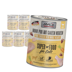 MAC's 6x800g Bezzbożowa Mokra Karma Dla Kota Kurczak Serca Drobiowe 
