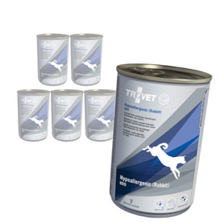 Trovet Hypoallergenic RRD Rabbit 6x400g Lekkostrawna Mokra Karma Z Królikiem Dla Psów Z Nadwrażliwością Pokarmową