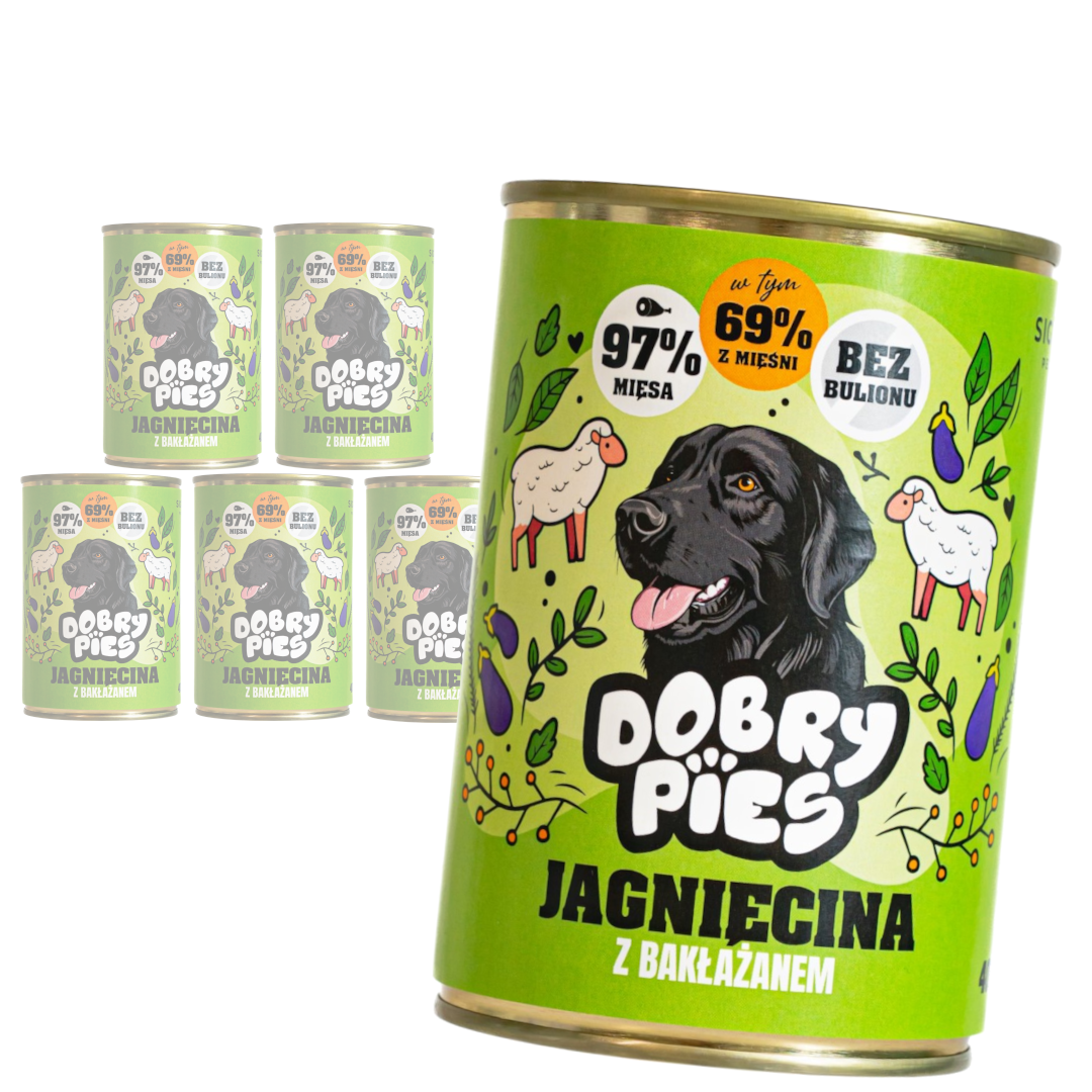 Dobry Pies Mokra Karma Dla Dorosłych Psów Wszystkich Ras Z Jagnięciną I Bakłażanem
