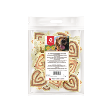 MACED Serduszko Kaczki Naturalny Suszony Przysmak Dla Psa 500 g