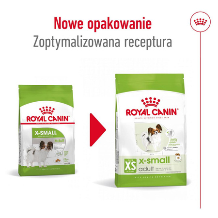 Royal Canin X-Small Adult 3kg Sucha Karma Dla Psów Dorosłych Ras Miniaturowych do 4kg