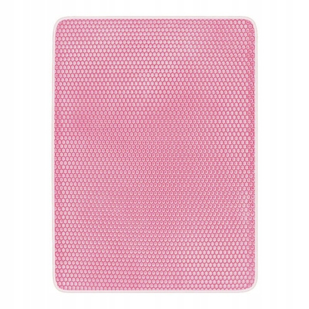 MATA WYCIERACZKA POD KUWETĘ ZATRZYMUJE 90% ŻWIRKU 30*45 RÓŻOWA