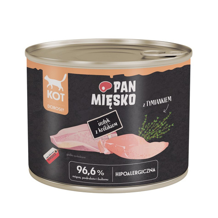 Pan Mięsko 6x200g Hipoalergiczna Mokra Karma Dla Dorosłych Kotów Mix 3 Smaków
