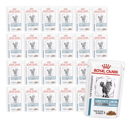 Royal Canin Veterinary Sensitivity Control Chicken 24x85g Mokra Karma Dla Kotów Z Nietolerancją Pokarmową W Sosie 