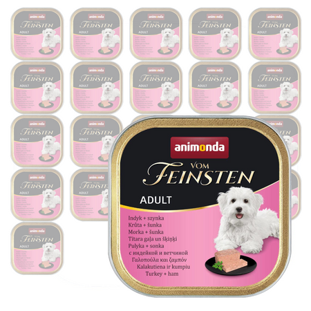 Animonda Vom Feinsten Mokra Karma Dla Psa 22x150g Z Indykiem I Szynką