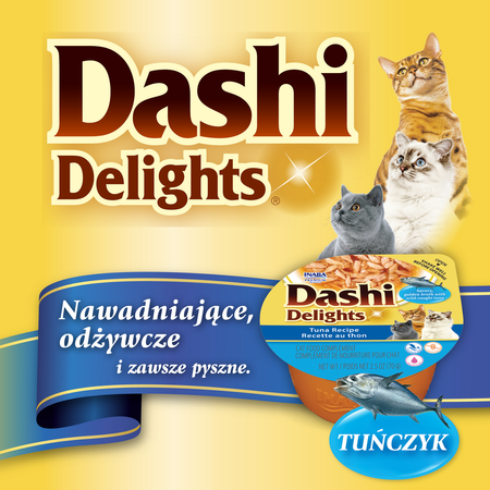 Inaba Cat Dashi Delights 70g Uzupełniająca Karma Dla Kota Bulion z Tuńczykiem