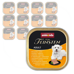 Animonda Vom Feinsten Mokra Karma Dla Psa 11x150g Drobiowa Z Makaronem