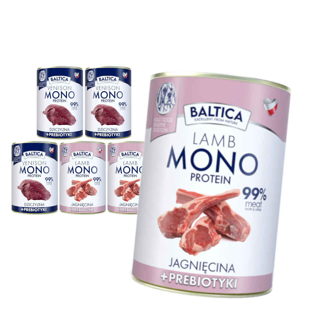 Baltica Monoprotein Jagnięcina Prebiotyki Mokra Karma Dla Psa