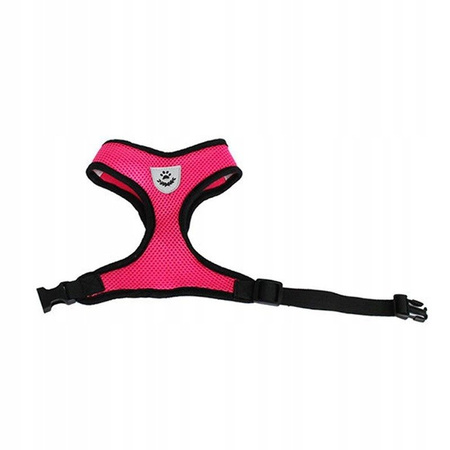 LEKKIE ODDYCHAJĄCE SZELKI + SMYCZ DLA PSA PSÓW S CIEMNORÓŻOWE