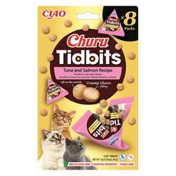 Inaba Cat Churu Tidbits Tuna & Salomon 8x12g Przysmak Dla Kota Z Tuńczykiem I Łososiem