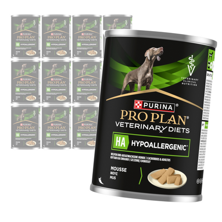 Purina Pro Plan Veterinary Diets Ha Hypoallergenic 12x400g Morka Karma Dla Psów Mus