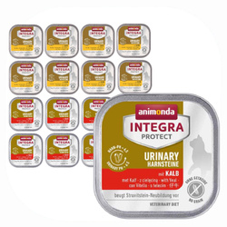 Animonda Integra Protect Urinary 16x100g Mokra Karma z Cielęciną i Kurczakiem Dla Kota Na Kamienie Struwitowe