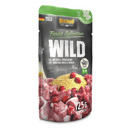 Belcando Finest Selection Mokra Karma Dla Psa Dziczyzna Żurawina Proso 125g