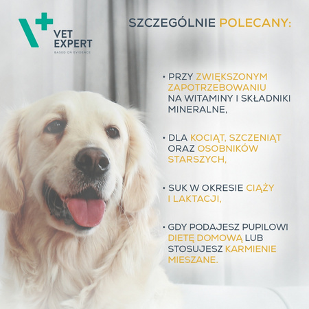 Suplementy dla psa i kota VetExpert Multivitamin WITALNOŚĆ 30 kapsułek