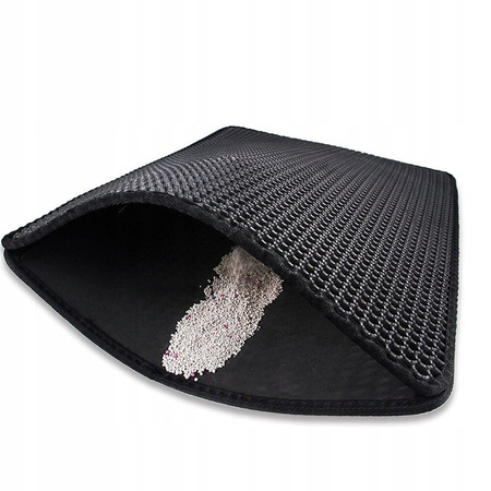 Mata Wycieraczka Pod Kuwetę Zatrzymuje 90% Żwirku 30*45 CZARNA