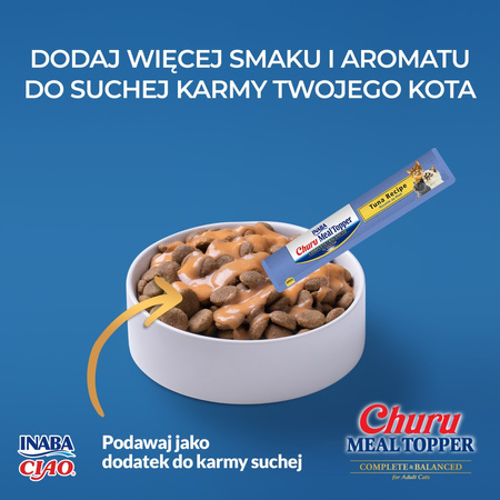 Inaba Cat Meal Topper 5x56g Kremowy Przysmak Dla Kota Pasta z Tuńczykiem 4+1 GRATIS