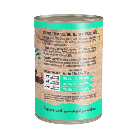 Wiejska zagroda MIX SMAKÓW 12x 400g mokra karma dla dorosłych psów