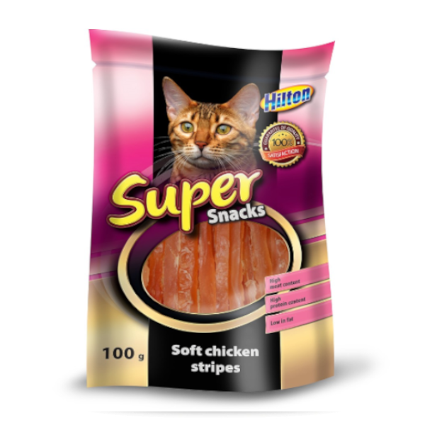 Hilton Przysmak Dla Kota Miękkie Paski Z Kurczaka