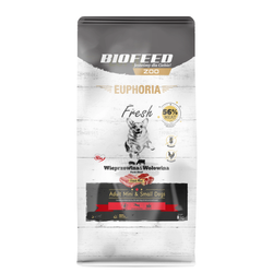 Biofeed Euphoria Fresh Pork & Beef 8kg Sucha Karma Dla Dorosłych Psów Miniaturowych I Małych Ras Ze Świeżą Wieprzowiną