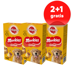 Pedigree Markies 3x500g Przysmak Dla Psa Kruche Ciasteczka Z Kością Szpikową