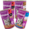 WHISKAS Adult 3 Smaki 24x400g Mokra Karma Dla Dorosłych Kotów (Wołowina Tuńczyk Kaczka)