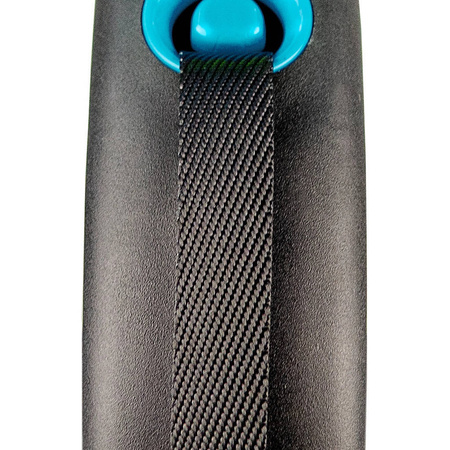 Flexi Smycz Automatyczna Dla Psa Black Design S Taśma 5 M Niebieska