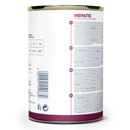 Vet Expert Hepatic Mokra Karma Weterynaryjna Dla Psa Z Kurczakiem 400g Wspomaganie Funkcji Wątroby