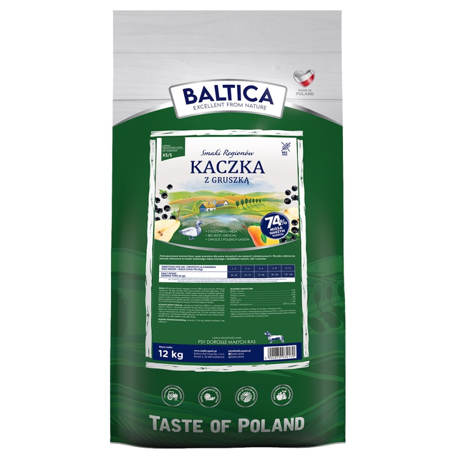 Baltica Adult Bezzbożowa Sucha Karma Dla Psów Miniaturowych i Małych Ras