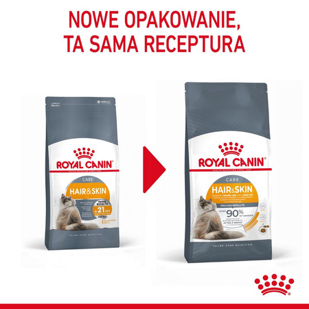 Royal Canin Hair&Skin Care 400g Karma Sucha Dla Kotów Dorosłych Lśniąca Sierść i Zdrowa Skóra
